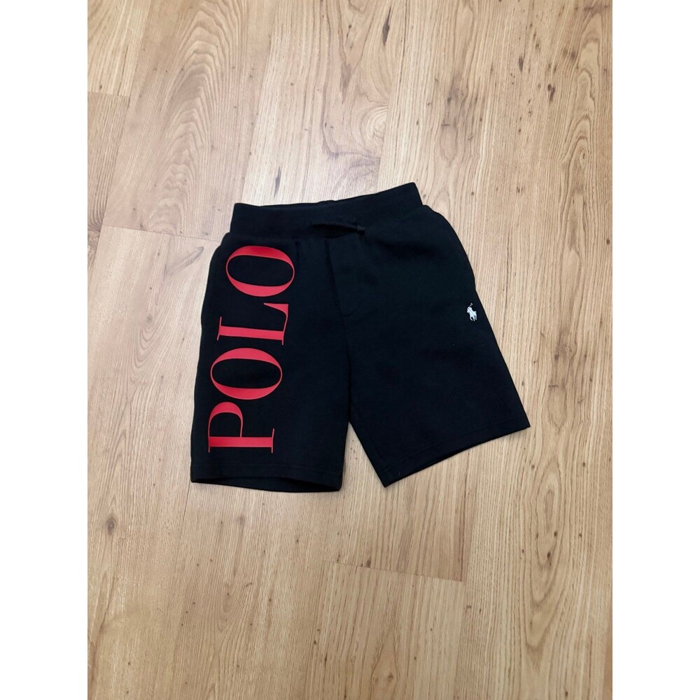 Polo Ralph Lauren Black Logo Fleece Shorts